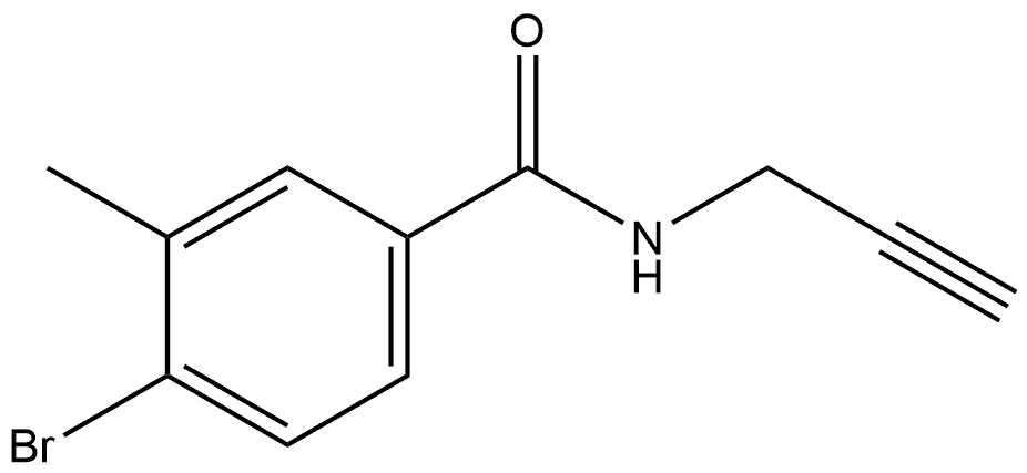 4-Bromo-3-methyl-N-2-propyn-1-ylbenzamide Structure