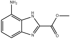 1H-Benzimidazole-2-carboxylic acid, 7-amino-, methyl ester Structure