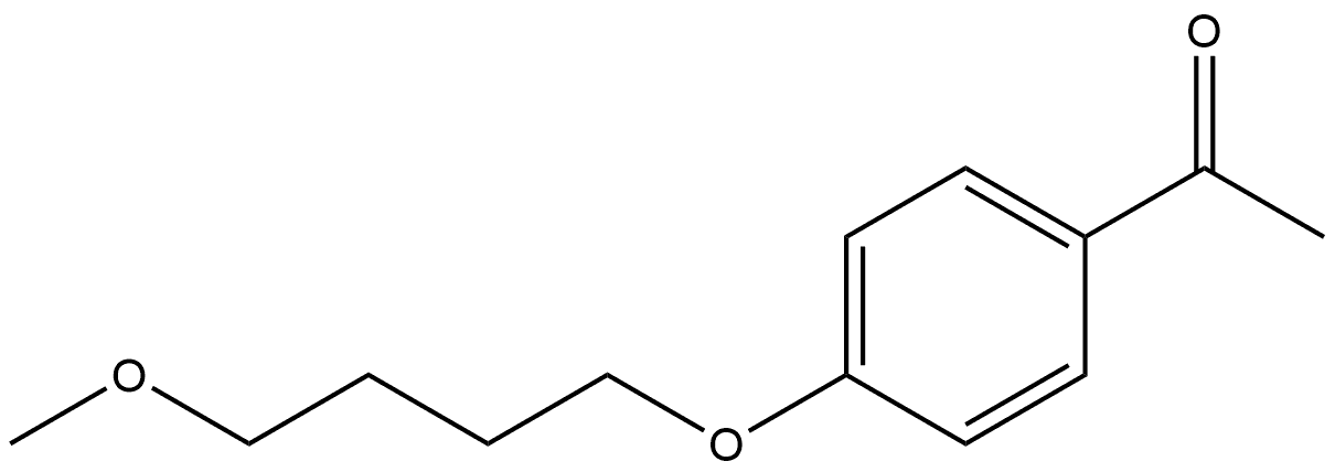 1-[4-(4-Methoxybutoxy)phenyl]ethanone Structure