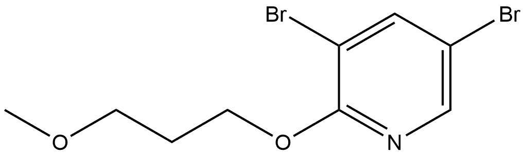 3,5-Dibromo-2-(3-methoxypropoxy)pyridine Structure