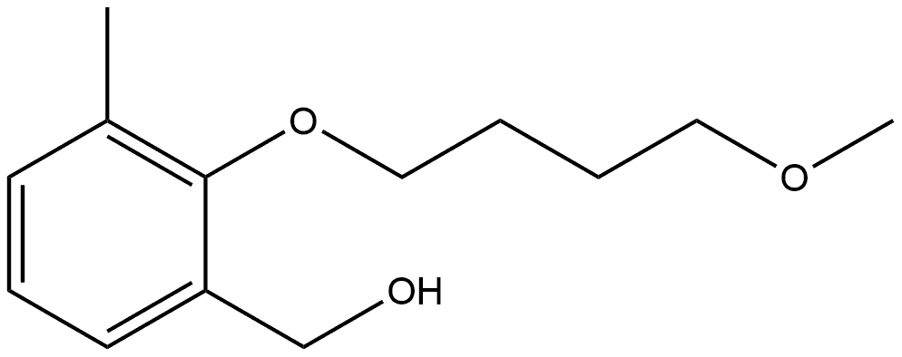 2-(4-Methoxybutoxy)-3-methylbenzenemethanol Structure