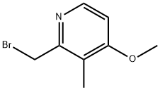 Pyridine, 2-(bromomethyl)-4-methoxy-3-methyl- Structure