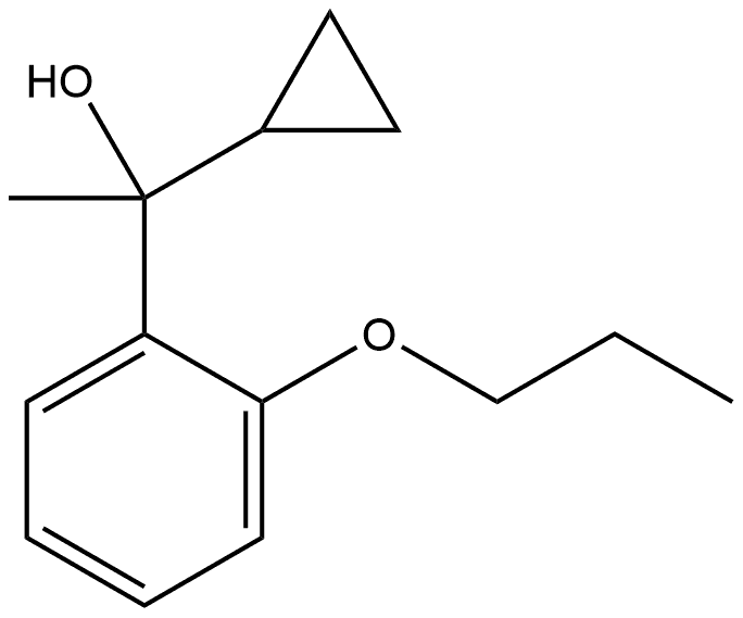 α-Cyclopropyl-α-methyl-2-propoxybenzenemethanol Structure
