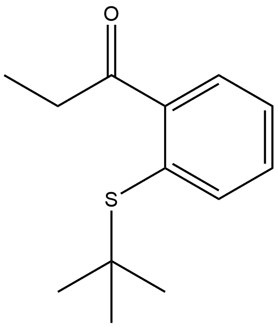 1-[2-[(1,1-Dimethylethyl)thio]phenyl]-1-propanone Structure