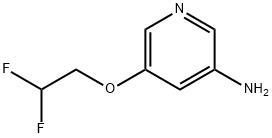 3-Pyridinamine, 5-(2,2-difluoroethoxy)- Structure