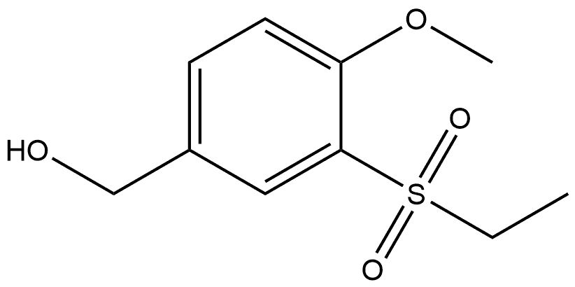 3-(Ethylsulfonyl)-4-methoxybenzenemethanol Structure