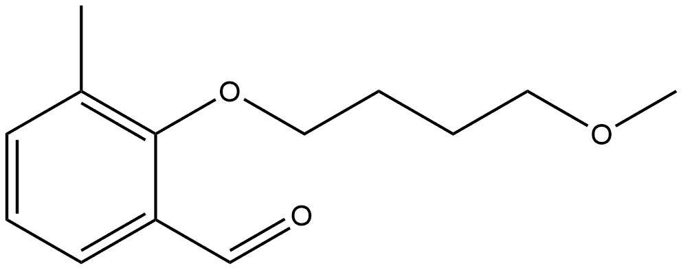 2-(4-Methoxybutoxy)-3-methylbenzaldehyde Structure