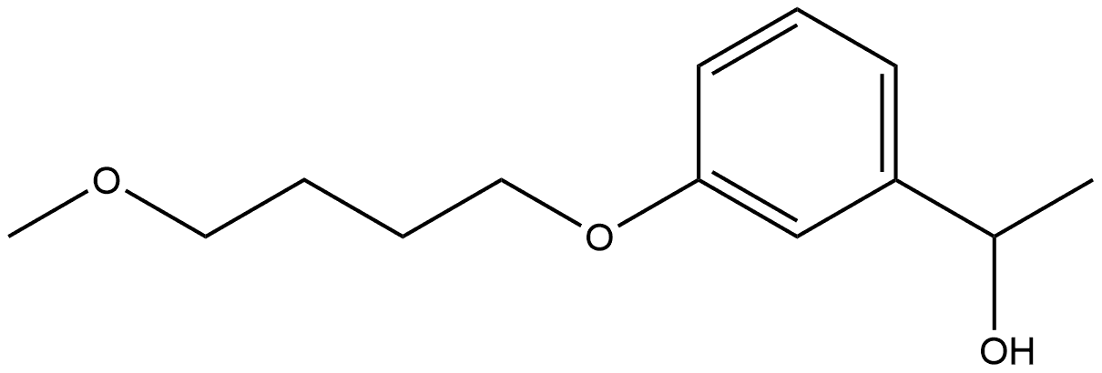 3-(4-Methoxybutoxy)-α-methylbenzenemethanol Structure