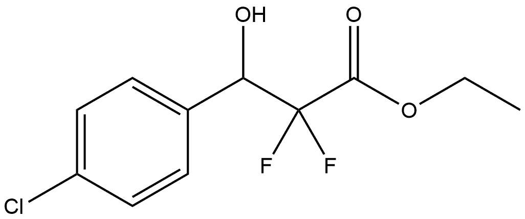 Benzenepropanoic acid, 4-chloro-α,α-difluoro-β-hydroxy-, ethyl ester Structure