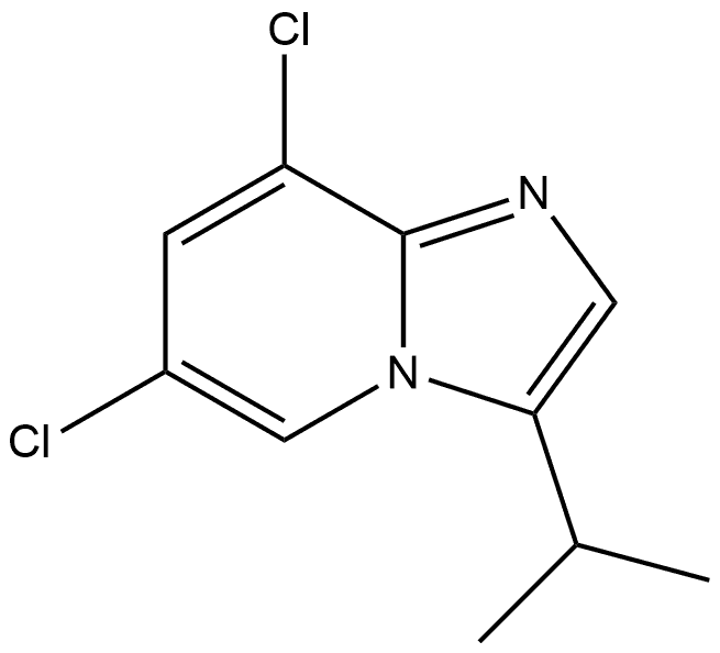 6,8-Dichloro-3-(1-methylethyl)imidazo[1,2-a]pyridine 구조식 이미지