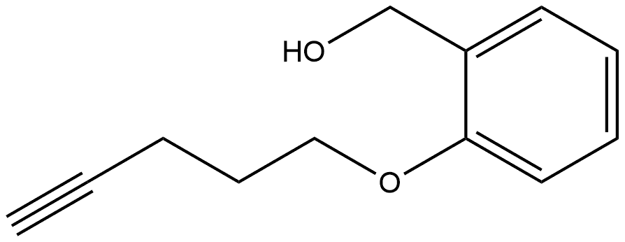 2-(pent-4-ynyloxy)phenylmethanol Structure