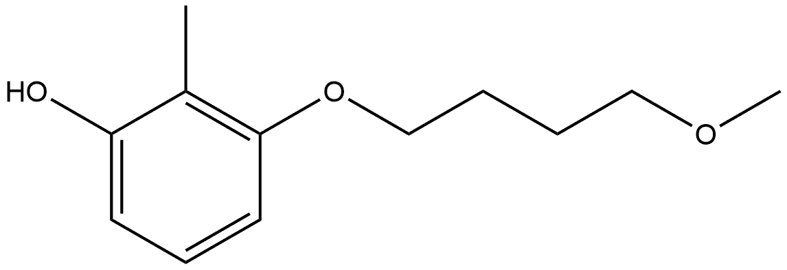 3-(4-Methoxybutoxy)-2-methylphenol Structure