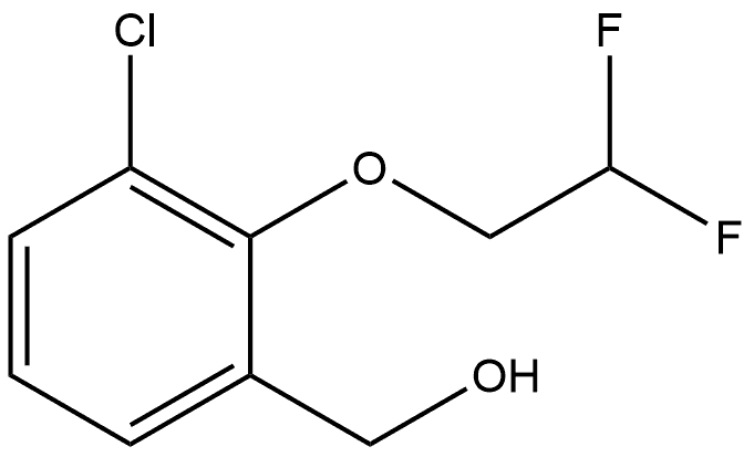 3-Chloro-2-(2,2-difluoroethoxy)benzenemethanol Structure