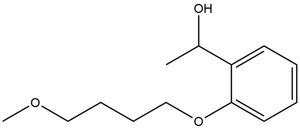 2-(4-Methoxybutoxy)-α-methylbenzenemethanol Structure