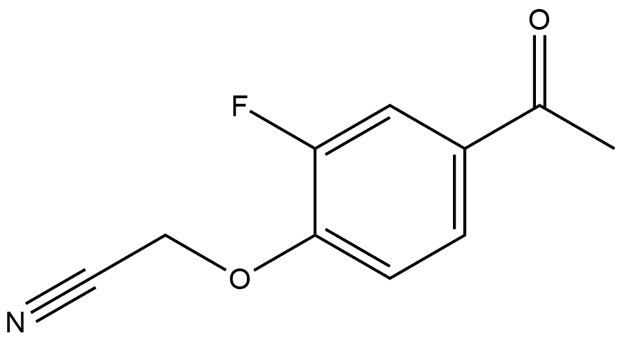 2-(4-Acetyl-2-fluorophenoxy)acetonitrile Structure