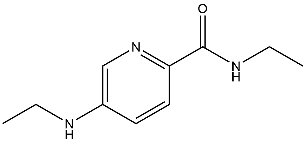N-ethyl-5-(ethylamino)picolinamide 구조식 이미지