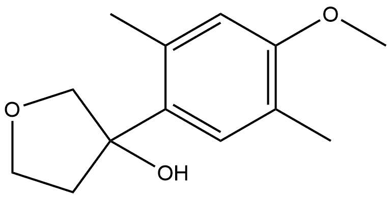 Tetrahydro-3-(4-methoxy-2,5-dimethylphenyl)-3-furanol Structure