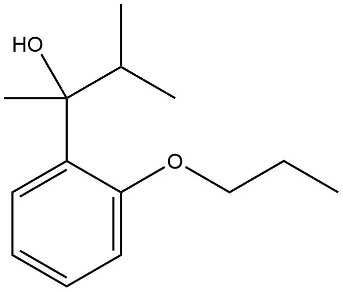 α-Methyl-α-(1-methylethyl)-2-propoxybenzenemethanol Structure