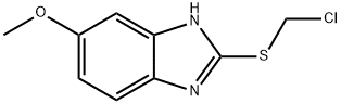 1H-Benzimidazole, 2-[(chloromethyl)thio]-6-methoxy- Structure