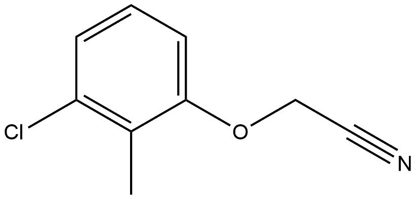 2-(3-Chloro-2-methylphenoxy)acetonitrile Structure