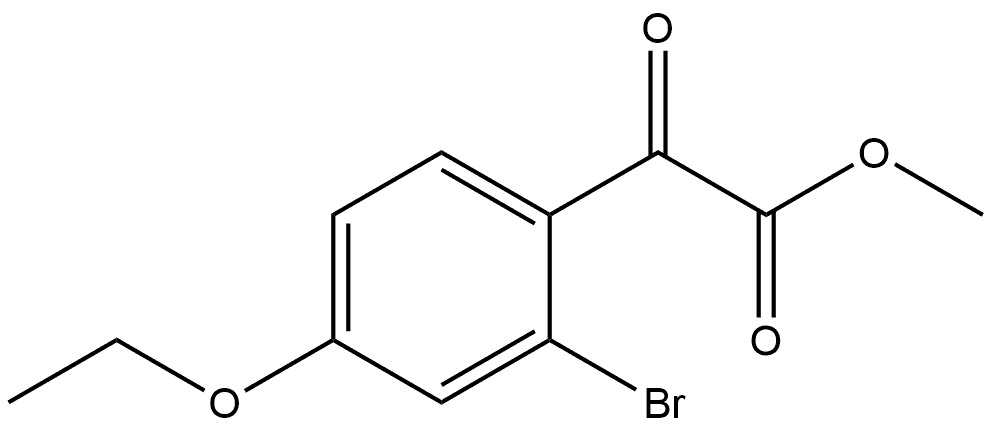 Methyl 2-bromo-4-ethoxy-α-oxobenzeneacetate Structure