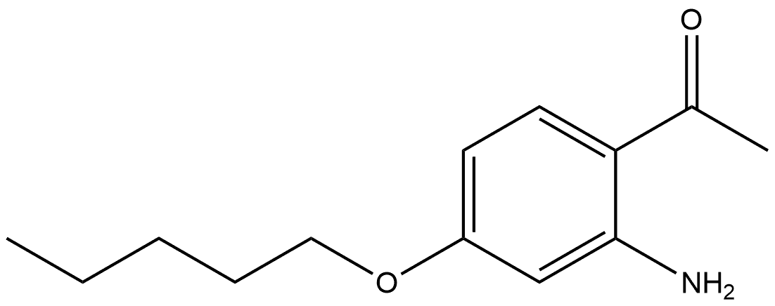 1-[2-Amino-4-(pentyloxy)phenyl]ethanone Structure