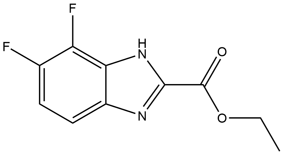 Ethyl 4,5-Difluorobenzimidazole-2-carboxylate Structure