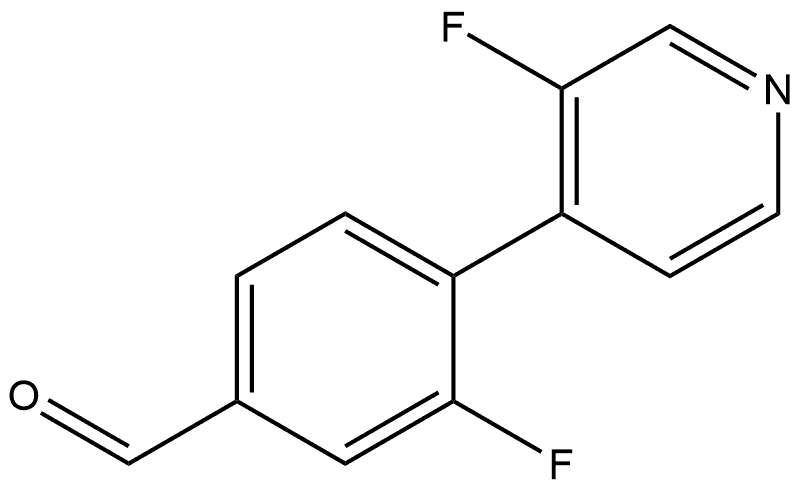 3-Fluoro-4-(3-fluoro-4-pyridinyl)benzaldehyde Structure