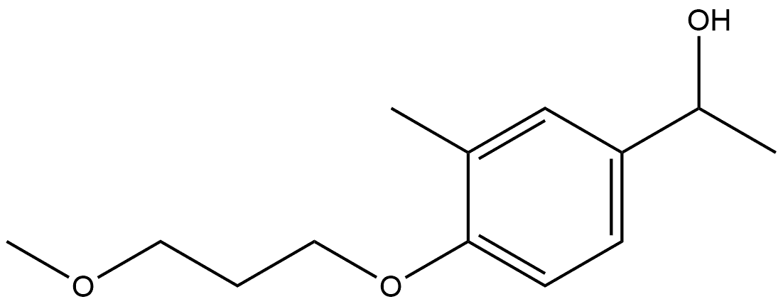 4-(3-Methoxypropoxy)-α,3-dimethylbenzenemethanol Structure