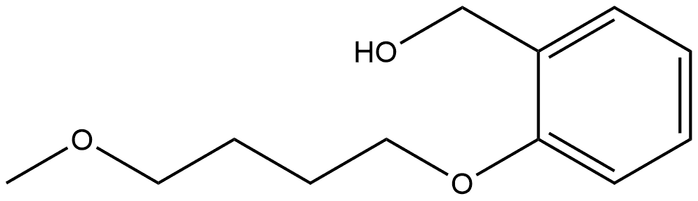 2-(4-Methoxybutoxy)benzenemethanol Structure