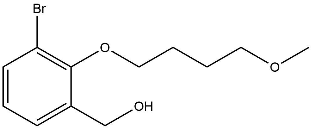 3-Bromo-2-(4-methoxybutoxy)benzenemethanol Structure