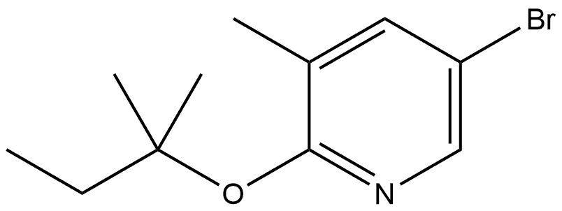 5-Bromo-2-(1,1-dimethylpropoxy)-3-methylpyridine Structure