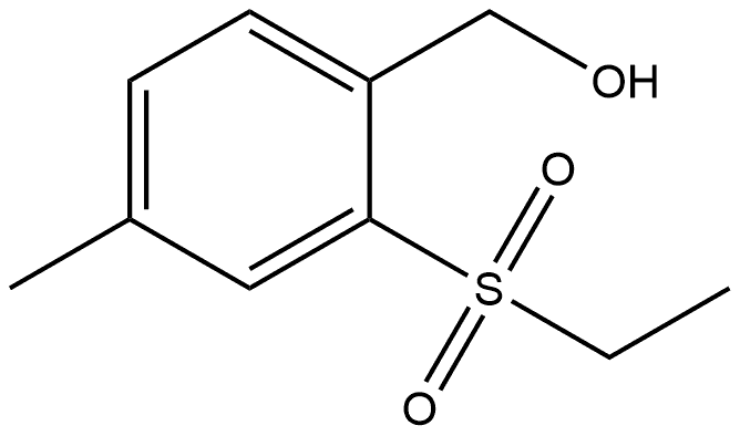 2-(Ethylsulfonyl)-4-methylbenzenemethanol Structure