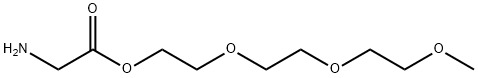 Glycine, 2-[2-(2-methoxyethoxy)ethoxy]ethyl ester Structure