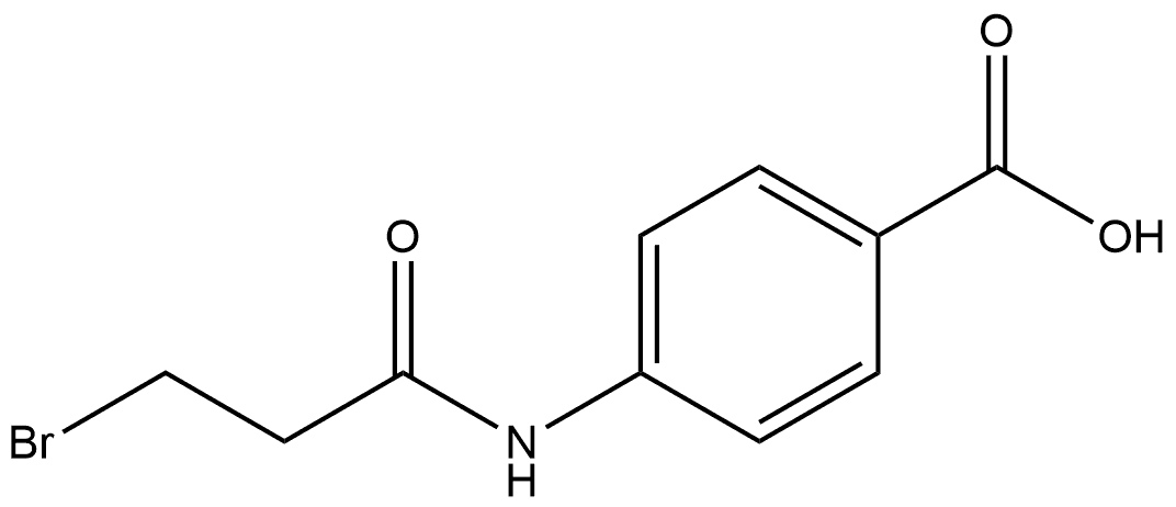 4-[(3-Bromo-1-oxopropyl)amino]benzoic acid Structure