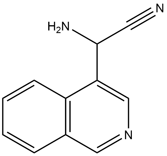 4-Isoquinolineacetonitrile, α-amino- Structure