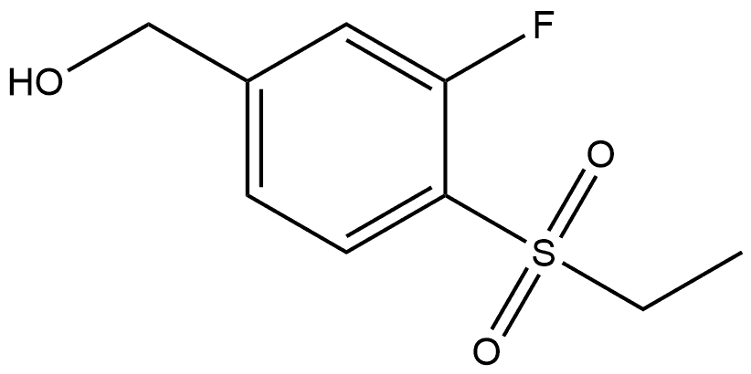 4-(Ethylsulfonyl)-3-fluorobenzenemethanol Structure