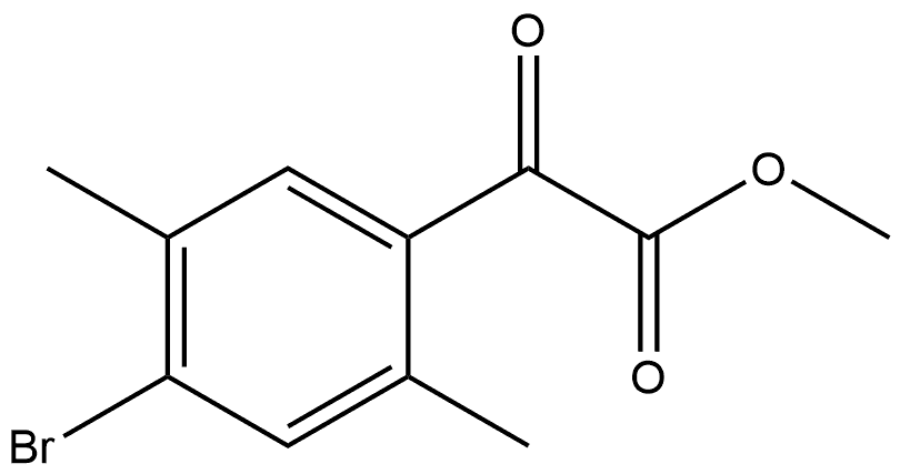 Methyl 4-bromo-2,5-dimethyl-α-oxobenzeneacetate Structure