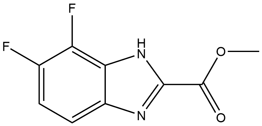 methyl 4,5-difluoro-1H-benzo[d]imidazole-2-carboxylate Structure