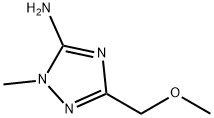 3-(methoxymethyl)-1-methyl-1H-1,2,4-triazol-5-ami ne Structure