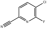 2-Pyridinecarbonitrile, 5-chloro-6-fluoro- 구조식 이미지