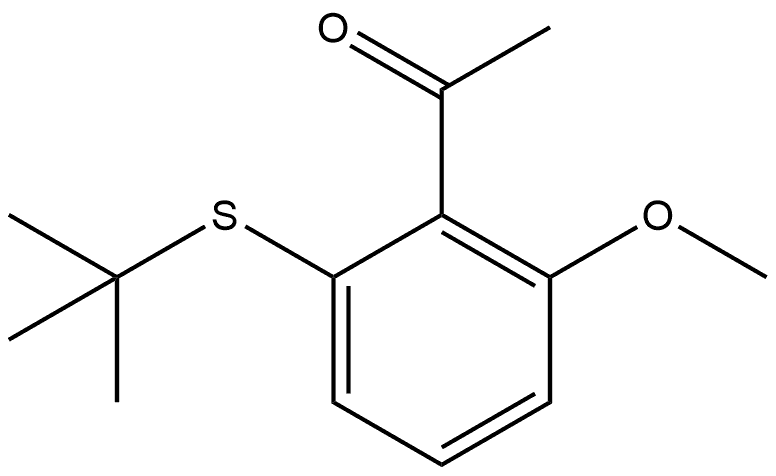 1-[2-[(1,1-Dimethylethyl)thio]-6-methoxyphenyl]ethanone Structure