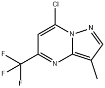 Pyrazolo[1,5-a]pyrimidine, 7-chloro-3-methyl-5-(trifluoromethyl)- Structure