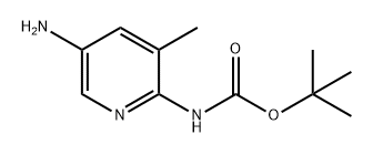 Carbamic acid, N-(5-amino-3-methyl-2-pyridinyl)-, 1,1-dimethylethyl ester Structure