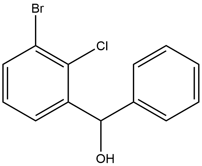 (3-bromo-2-chlorophenyl)(phenyl)methanol Structure