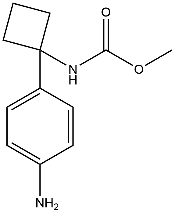 Methyl N-1-(4-aminophenyl)cyclobutylcarbamate Structure