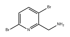 2-Pyridinemethanamine, 3,6-dibromo- Structure