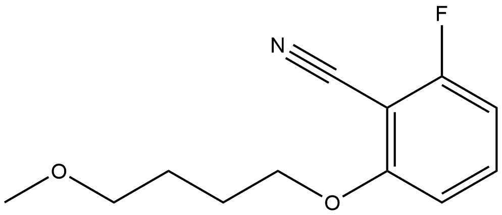 2-Fluoro-6-(4-methoxybutoxy)benzonitrile Structure