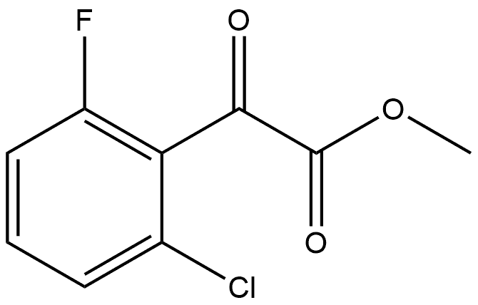 Methyl 2-chloro-6-fluoro-α-oxobenzeneacetate Structure