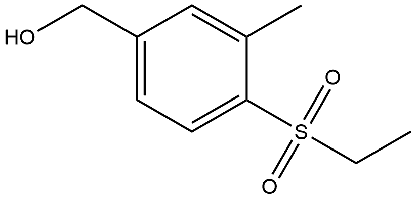 4-(Ethylsulfonyl)-3-methylbenzenemethanol Structure